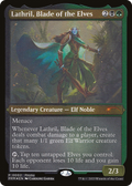 Lathril, Blade of the Elves (Foil Etched) (MEDIA-002) - Kaldheim Promos Foil