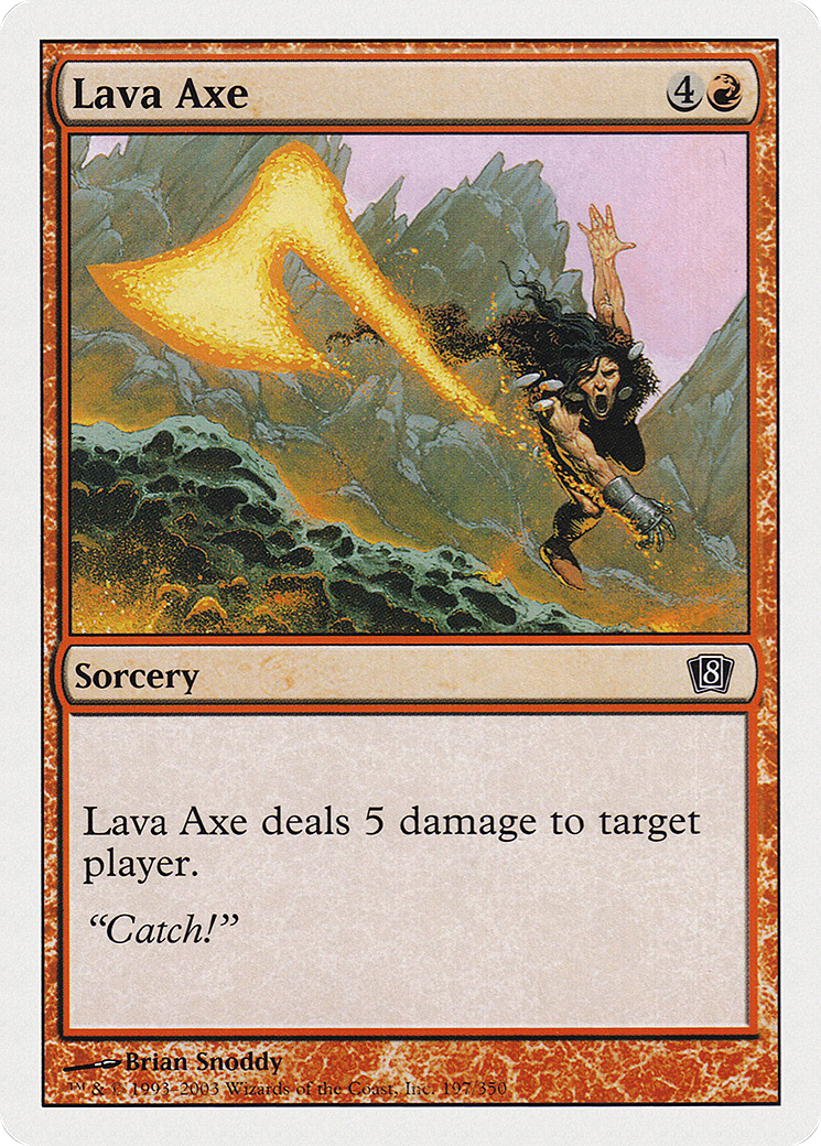 Lava Axe (8ED-197) - 8th Edition