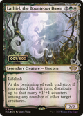Lathiel, the Bounteous Dawn (Serial Numbered) (MUL-180) - Multiverse Legends: (Showcase) Foil