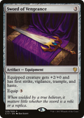 Sword of Vengeance (C17-228) - Commander 2017
