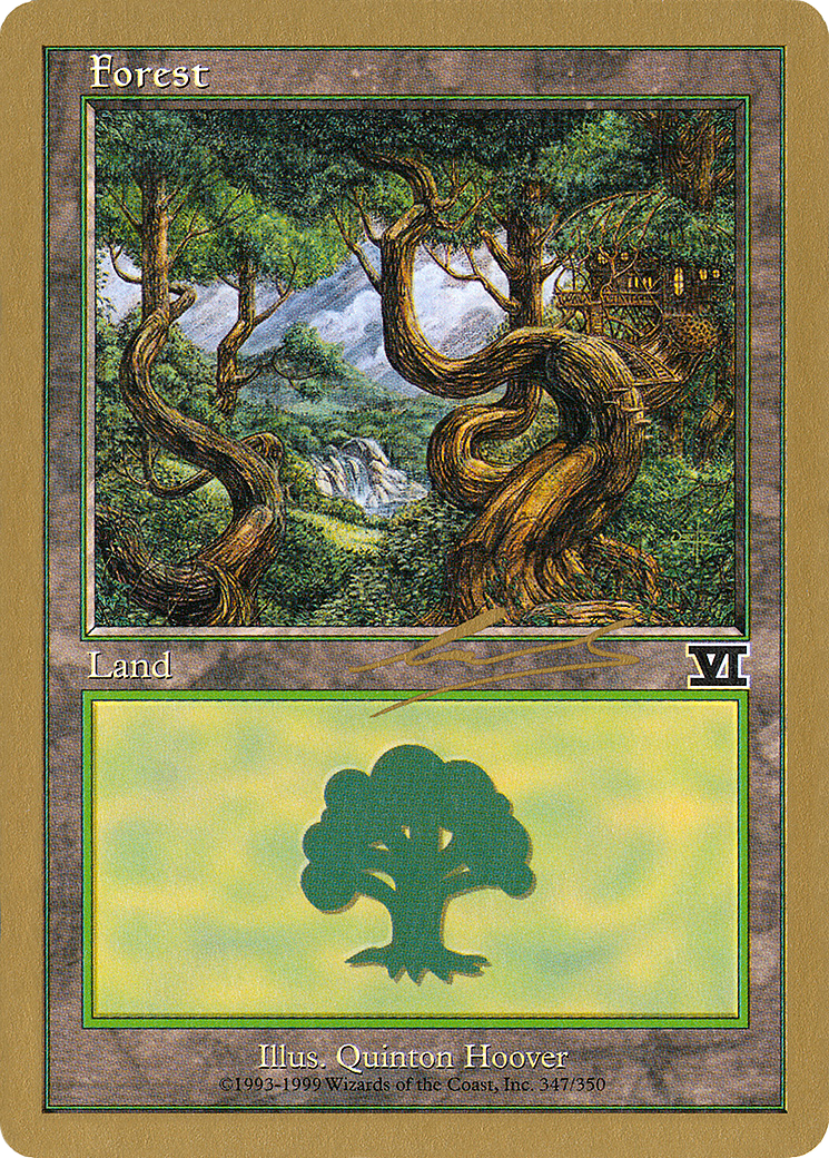 Forest (347) - 2000 Nicolas Labarre (6ED) (WCD-) - World Championship Decks 2000