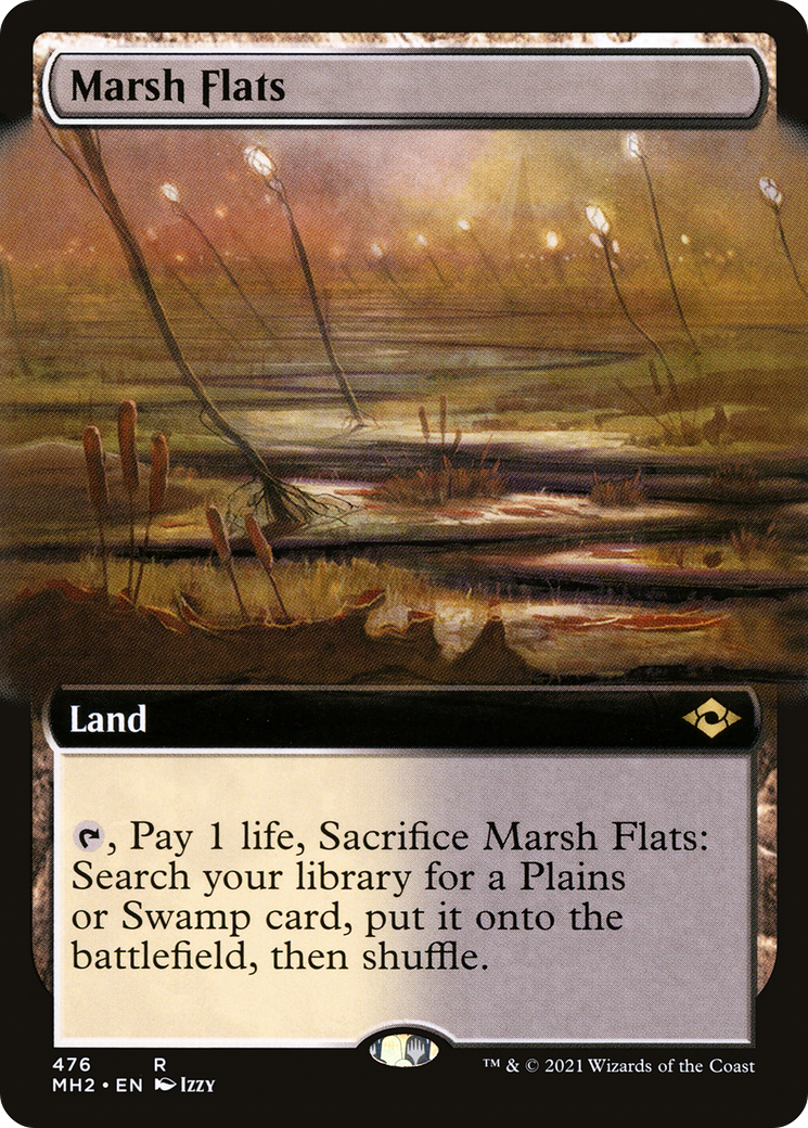 Marsh Flats (Extended Art) (MH2-476) - Modern Horizons 2: (Extended Art) Foil
