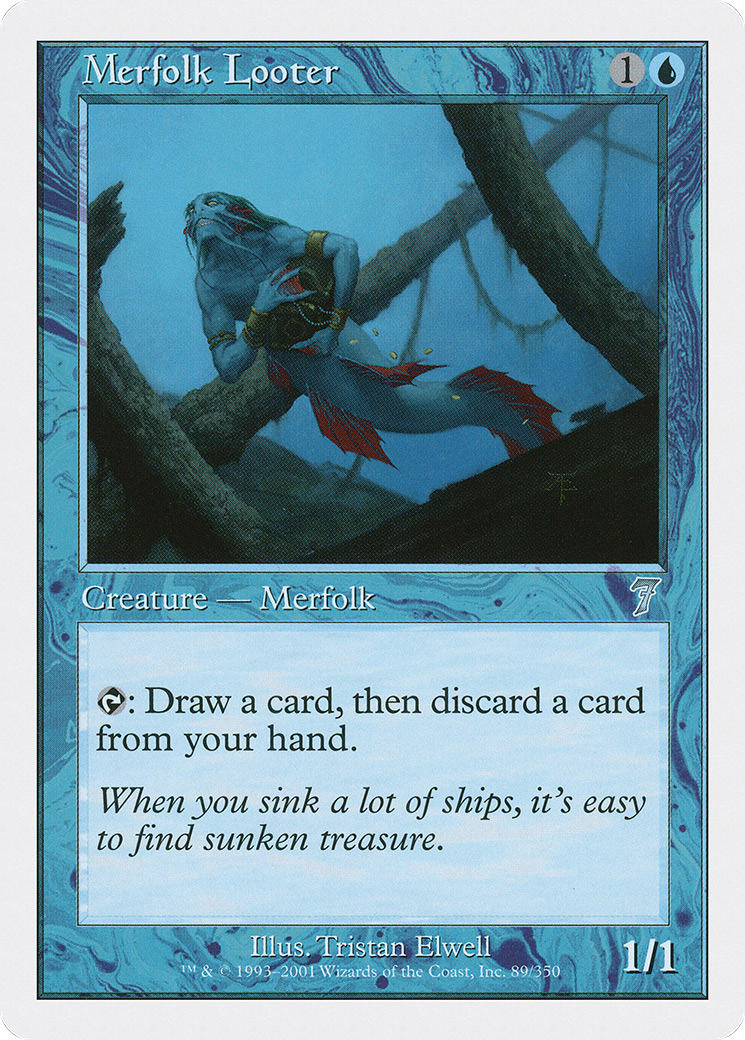 Merfolk Looter (7ED-089) - 7th Edition