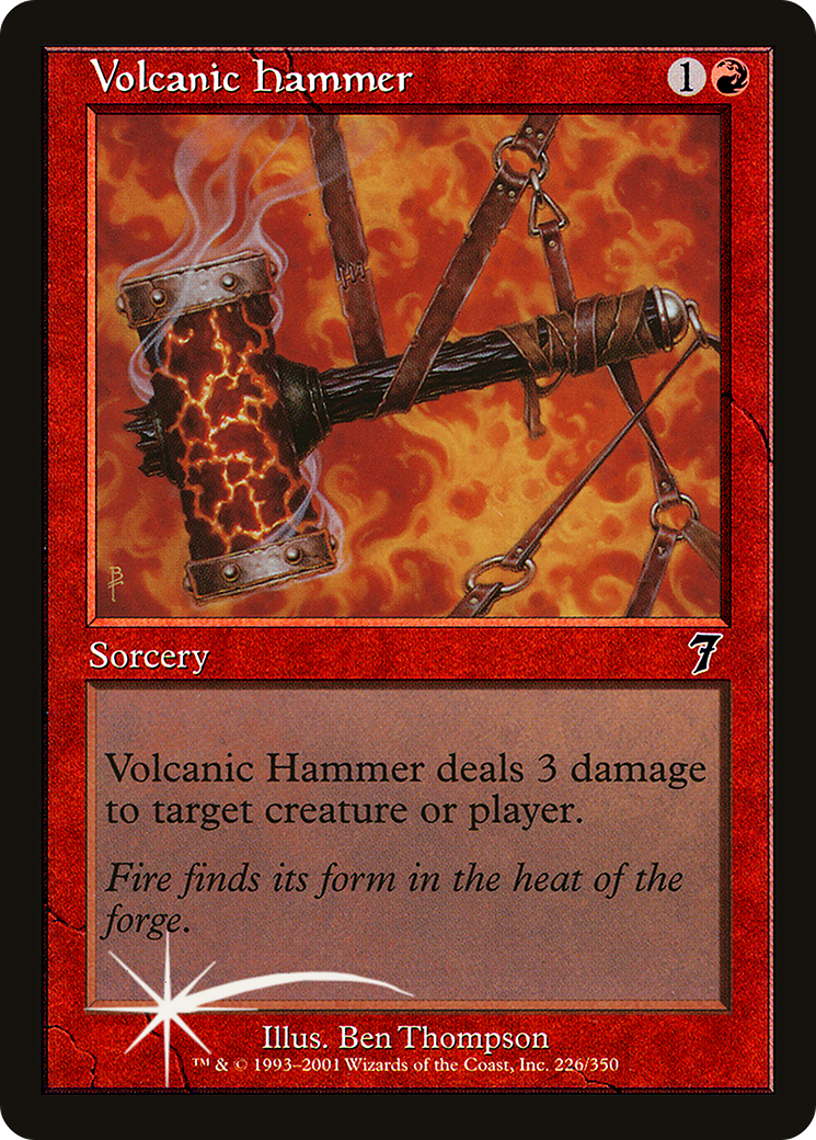 Volcanic Hammer (7ED-226★) - 7th Edition Foil