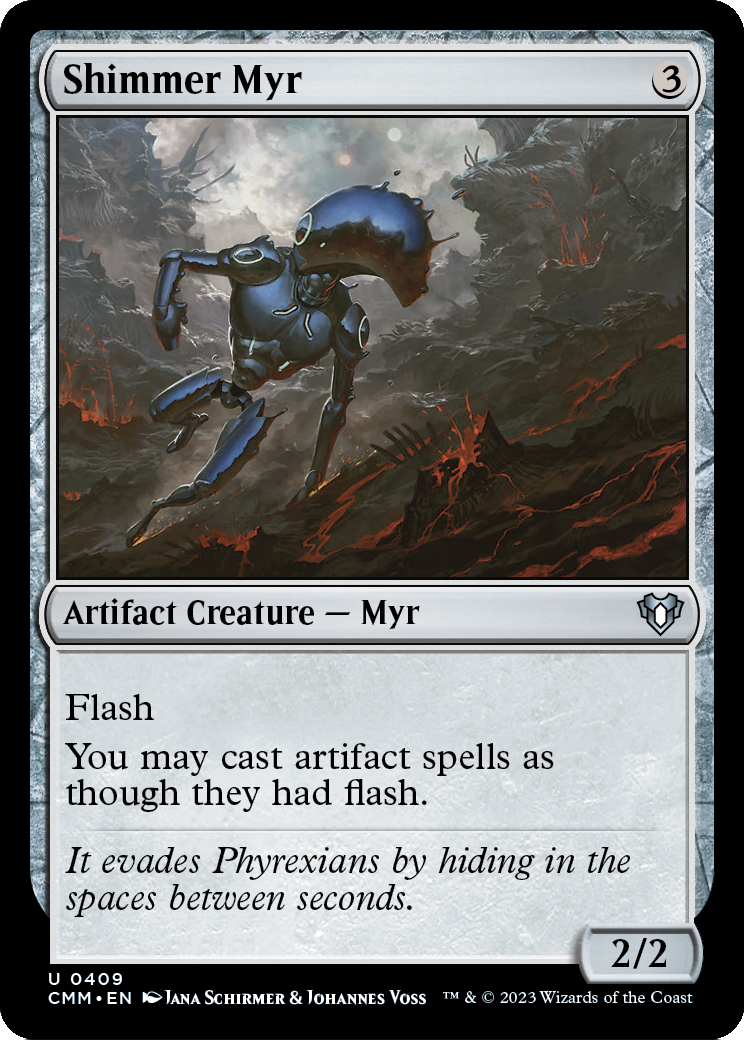 Shimmer Myr (CMM-409) - Commander Masters Foil