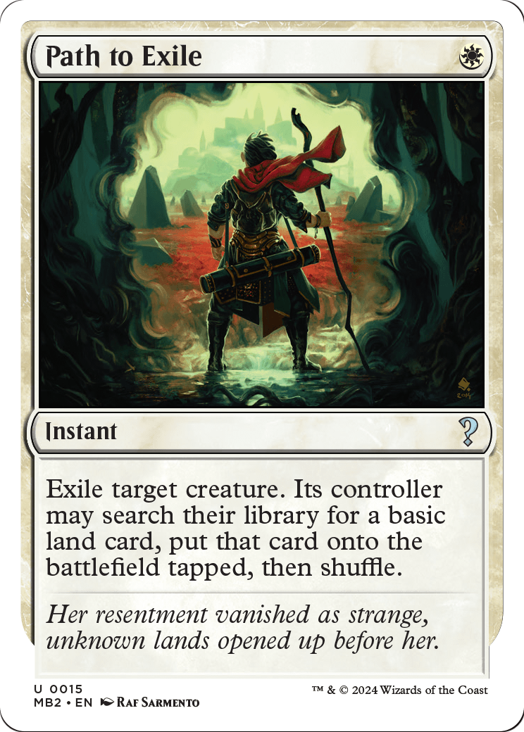 Path to Exile (White Border) (MB2-015) - Mystery Booster 2