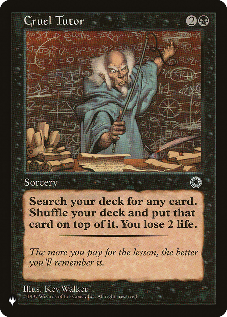Cruel Tutor (LIST-POR-87) - The List