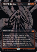 All Will Be One (Oil Slick Raised Foil) (ONE-352) - Phyrexia: All Will Be One (Borderless) Foil