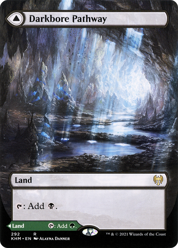 Darkbore Pathway (Borderless) (KHM-292) - Kaldheim: (Showcase) Foil