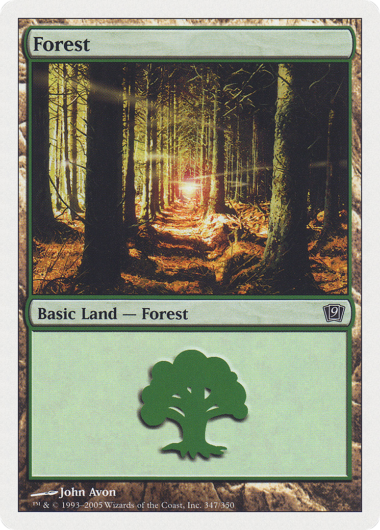 Forest (347) (9ED-347) - 9th Edition Foil