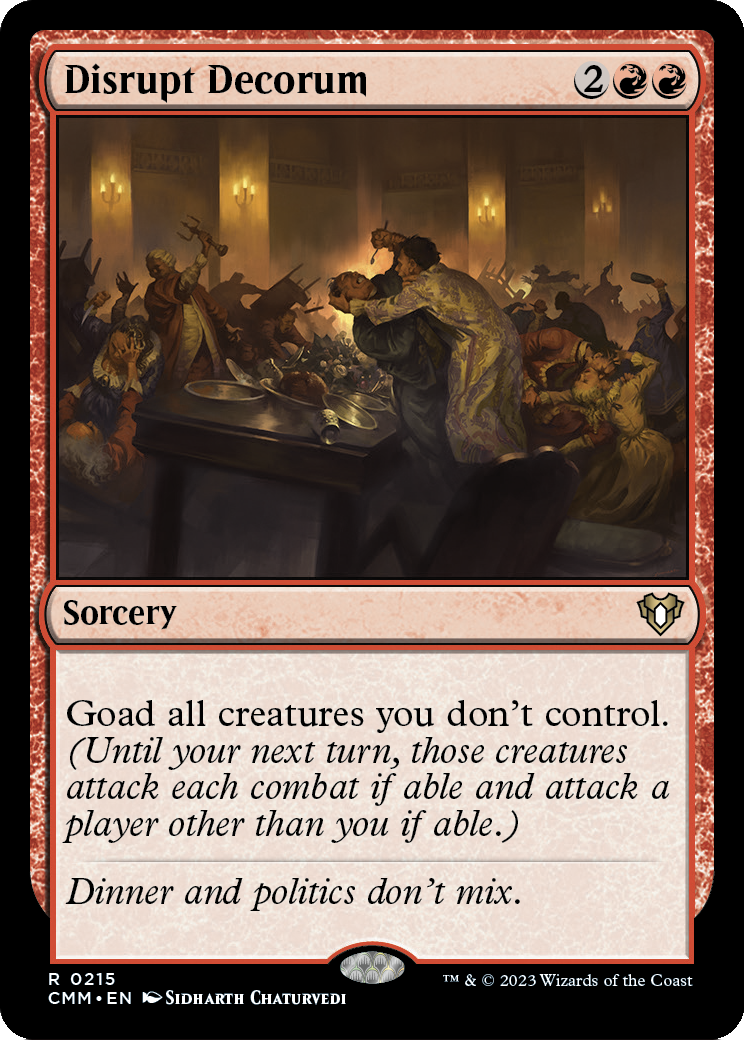 Disrupt Decorum (CMM-215) - Commander Masters