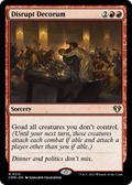 Disrupt Decorum (CMM-215) - Commander Masters Foil