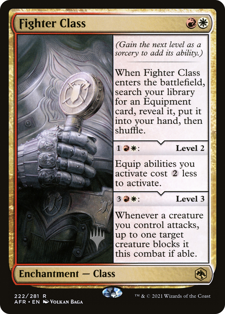 Fighter Class (PPAFR-222) - Adventures in the Forgotten Realms Promos Foil