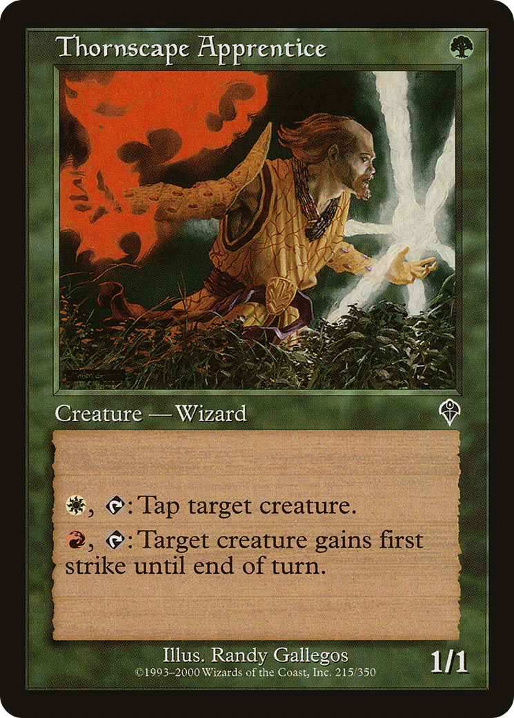Thornscape Apprentice (INV-215) - Invasion Foil
