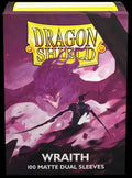Dragon Shield Matte Dual Sleeves: 100CT Wraith
