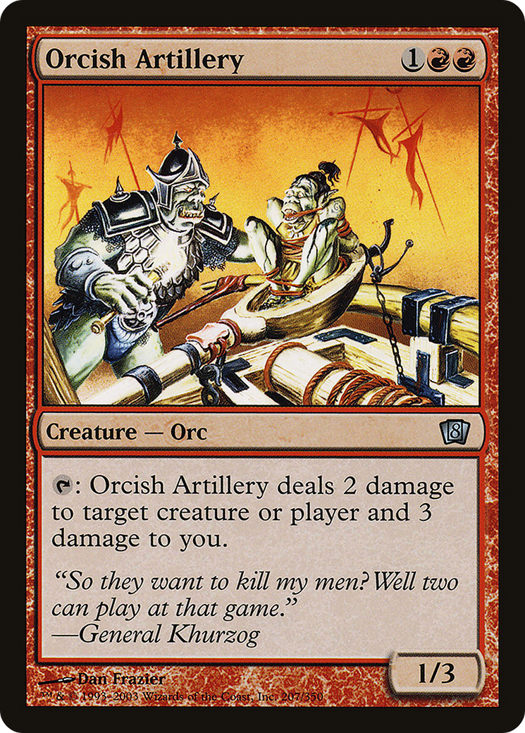 Orcish Artillery (8ED-207) - 8th Edition Foil