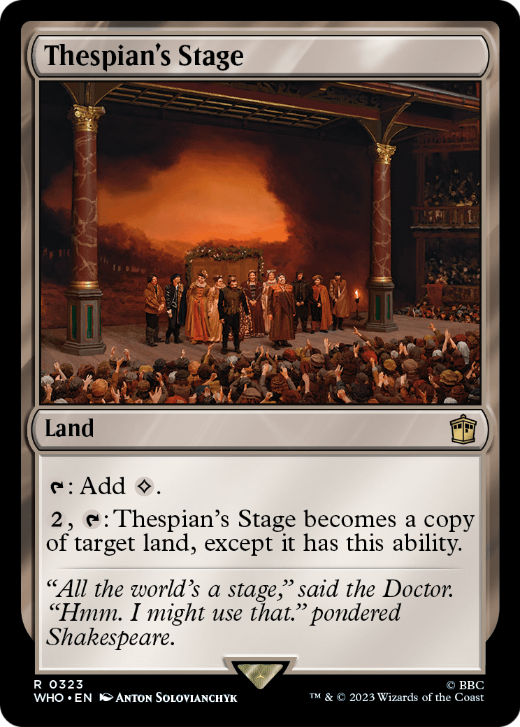 Thespian's Stage (WHO-323) - Doctor Who