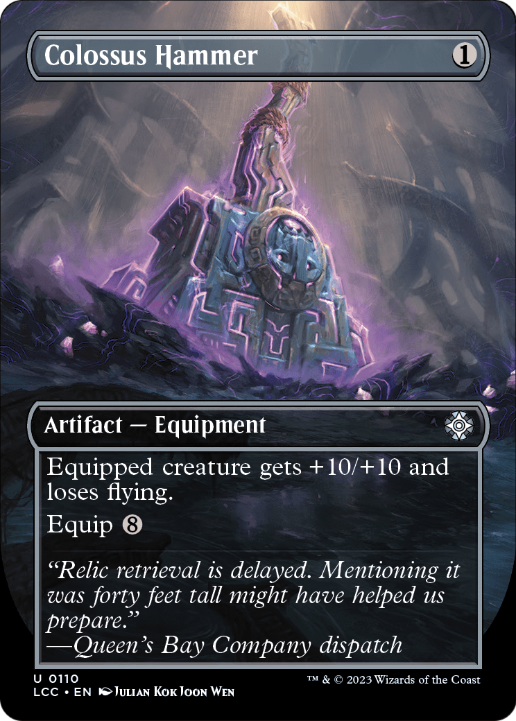 Colossus Hammer (Borderless) (LCC-110) - The Lost Caverns of Ixalan Commander