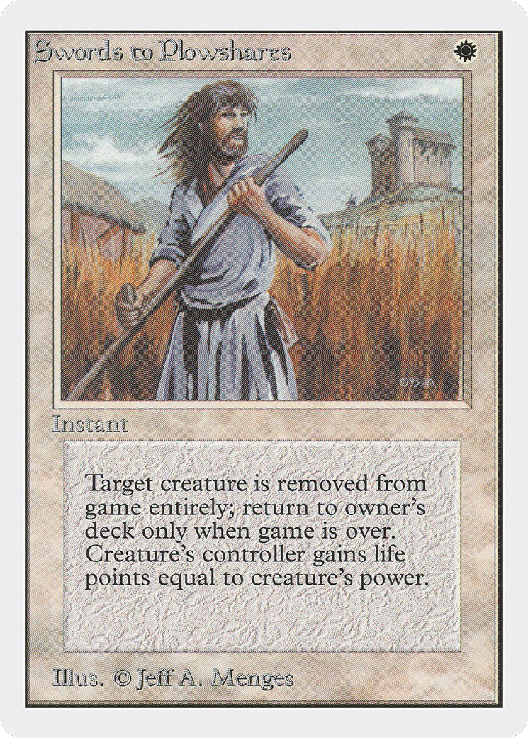 Swords to Plowshares (2ED-) - Unlimited Edition