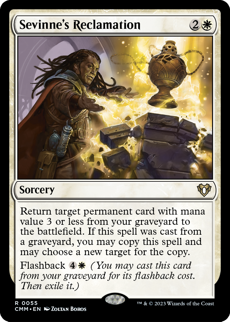 Sevinne's Reclamation (CMM-055) - Commander Masters Foil
