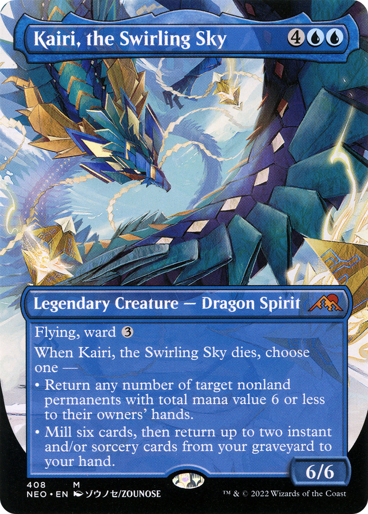 Kairi, the Swirling Sky (Borderless) (NEO-408) - Kamigawa: Neon Dynasty