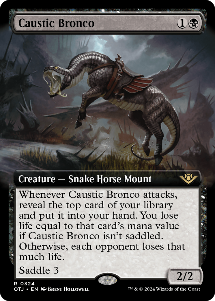 Caustic Bronco (Extended Art) (OTJ-324) - Outlaws of Thunder Junction: (Extended Art)