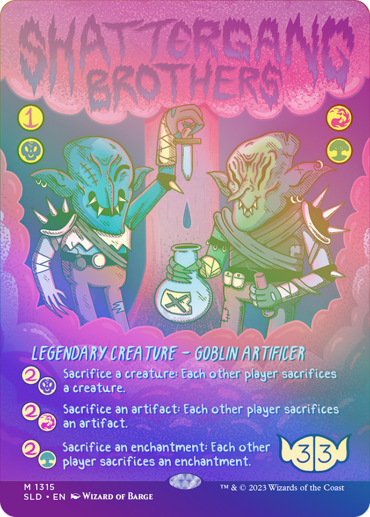 Shattergang Brothers (Rainbow Foil) (SLD-1315) - Secret Lair Drop (Borderless) Foil
