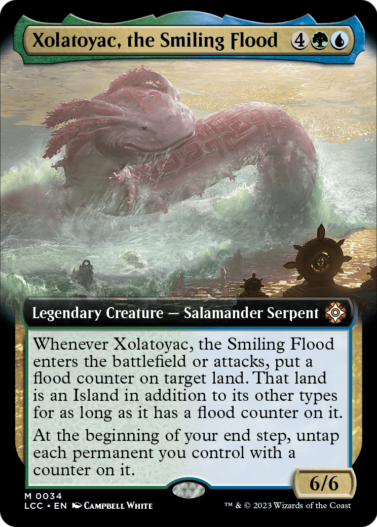 Xolatoyac, the Smiling Flood (Extended Art) (LCC-034) - The Lost Caverns of Ixalan Commander: (Extended Art) Foil