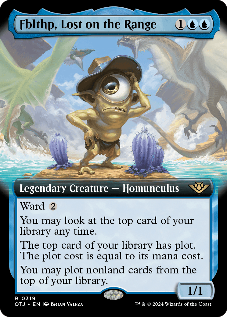 Fblthp, Lost on the Range (Extended Art) (OTJ-319) - Outlaws of Thunder Junction: (Extended Art) Foil