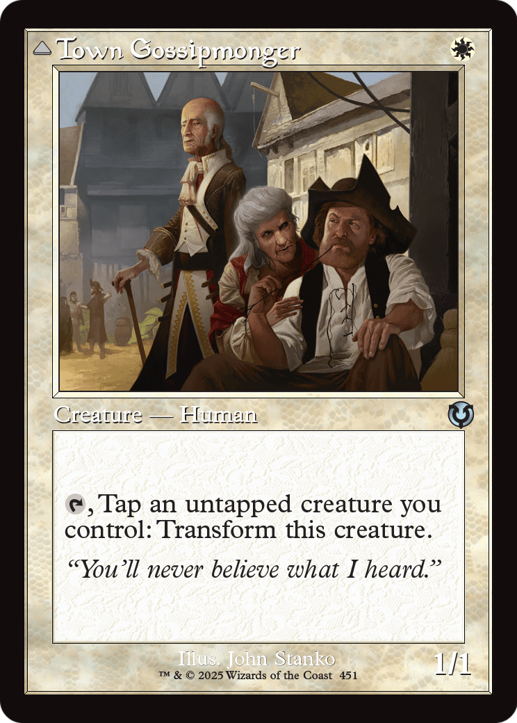 Town Gossipmonger (Retro Frame) (INR-451) - Innistrad Remastered