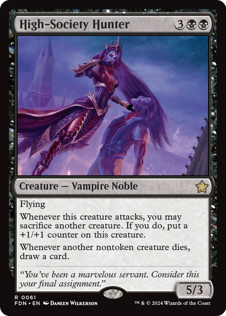High-Society Hunter (FDN-061) - Foundations Foil
