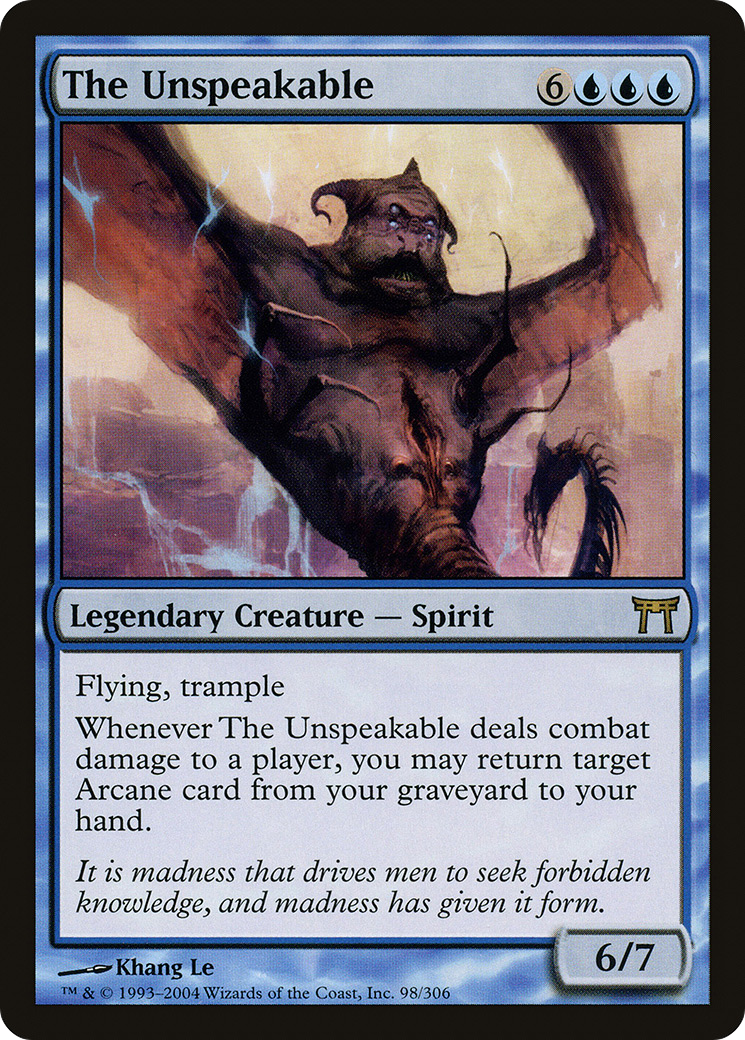 The Unspeakable (CHK-098) - Champions of Kamigawa Foil