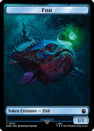 Fish // Food (0026) Double-Sided Token (WHO-10 // 26) - Universes Beyond: Doctor Who Foil