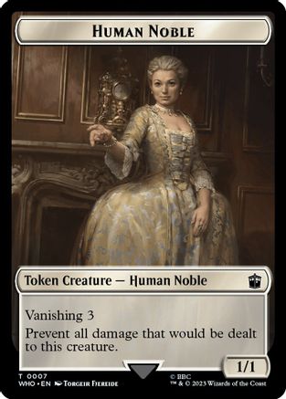Human Noble // Cyberman Double-Sided Token (WHO-7 // 24) - Universes Beyond: Doctor Who Foil