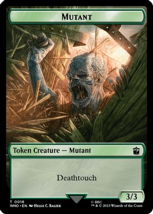Mutant // Alien Insect Double-Sided Token (WHO-18 // 19) - Universes Beyond: Doctor Who
