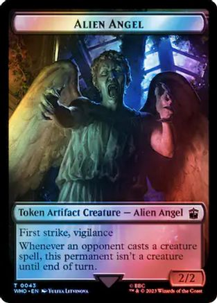 Alien Angel // Food (0057) Double-Sided Token (Surge Foil) (WHO-43 // 57) - Universes Beyond: Doctor Who Foil