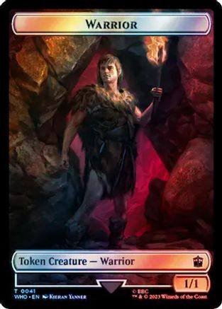 Warrior // Cyberman Double-Sided Token (Surge Foil) (WHO-41 // 56) - Universes Beyond: Doctor Who Foil