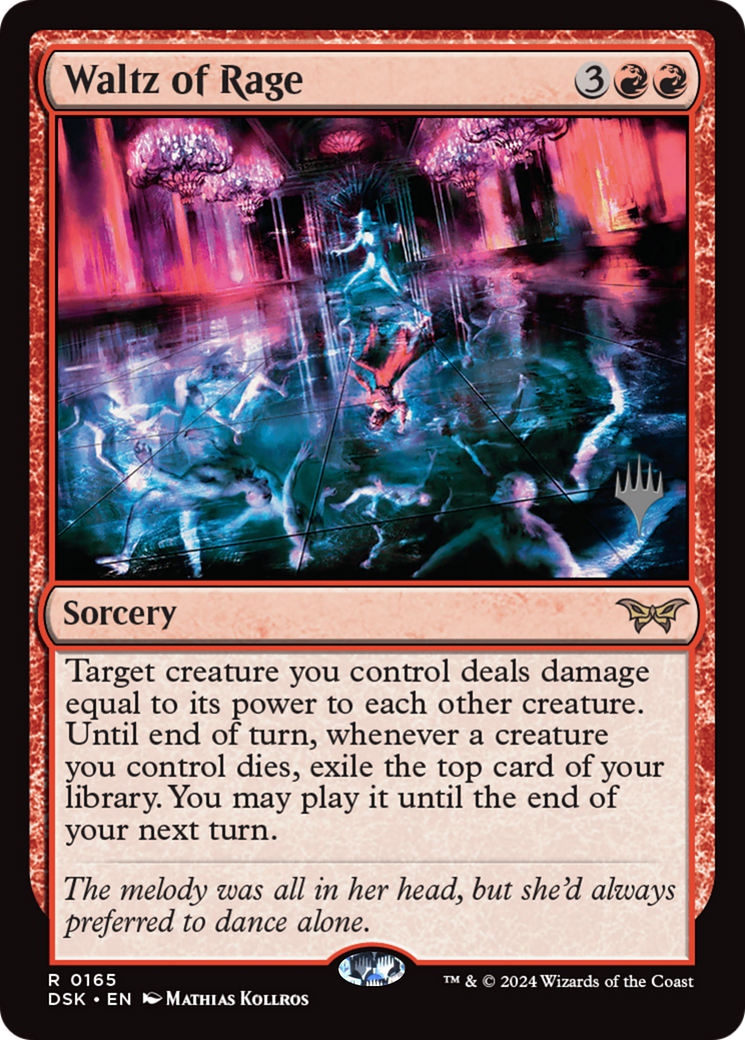 Waltz of Rage (PPDSK-165) - Duskmourn: House of Horror Promos Foil