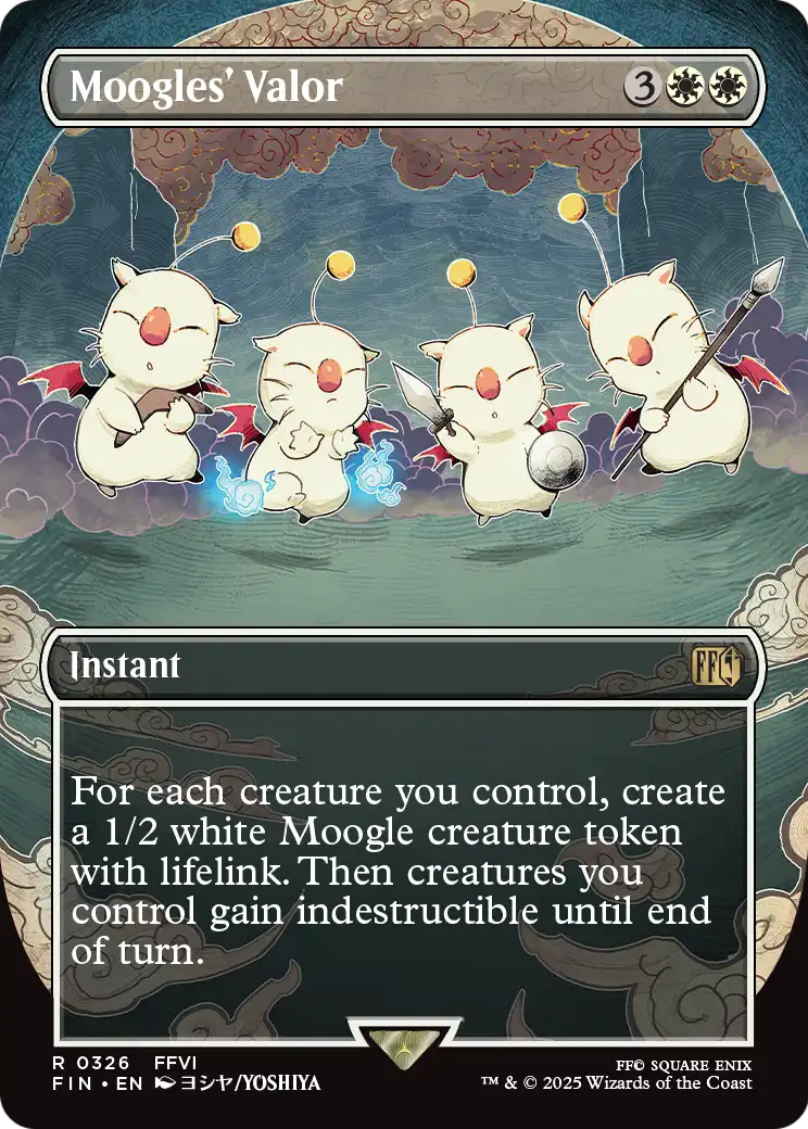 Moogles' Valor (Borderless) (FIN-326) - FINAL FANTASY