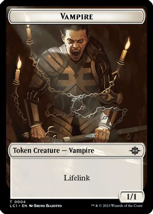 Vampire // Vampire Demon Double-Sided Token (LCI-4 // 15) - The Lost Caverns of Ixalan Foil