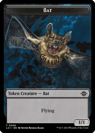 Bat // Vampire (0004) Double-Sided Token (LCI-6 // 4) - The Lost Caverns of Ixalan Foil