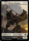 Human Soldier (0015) // Food (0023) Double-Sided Token (Surge Foil) (LTR-15 // 23) - The Lord of the Rings: Tales of Middle-earth Foil