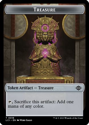 Treasure (0018) // Gnome Soldier Double-Sided Token (LCI-18 // 3) - The Lost Caverns of Ixalan Foil