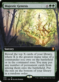 Majestic Genesis (Extended Art) (CLB-590) - Commander Legends: Battle for Baldur's Gate: (Extended Art) Foil