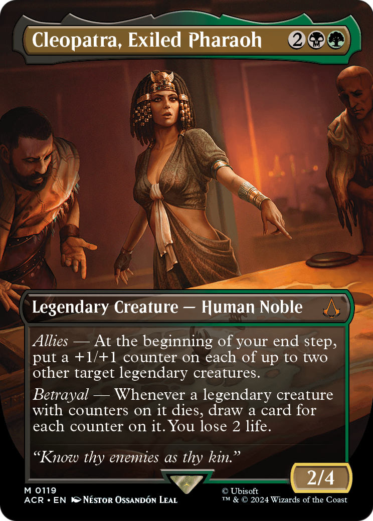 Cleopatra, Exiled Pharaoh (Borderless) (ACR-119) - Assassin's Creed Foil