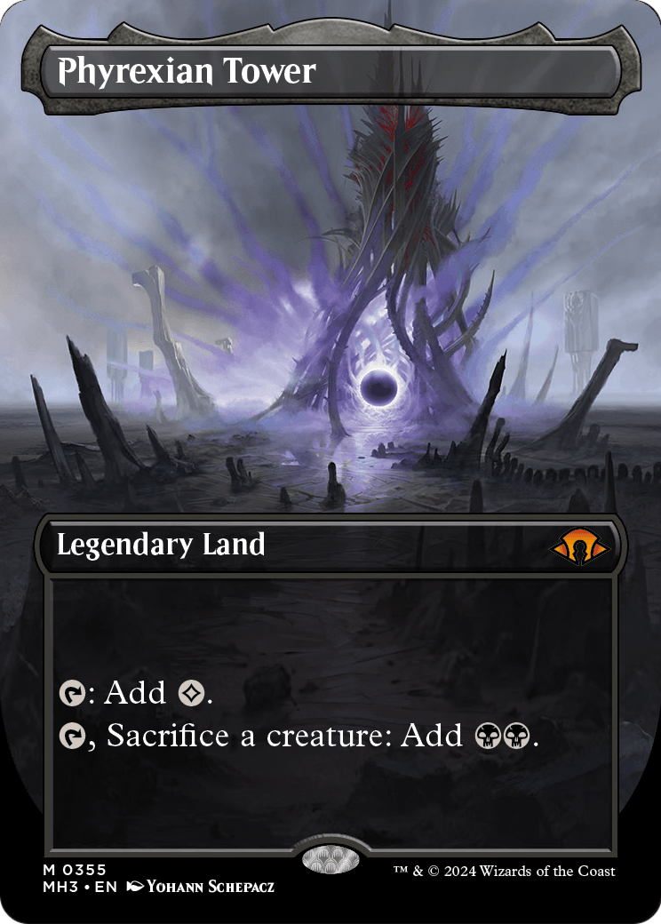 Phyrexian Tower (Borderless) (MH3-355) - Modern Horizons 3