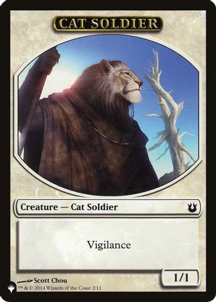 Cat Soldier // Warrior Double-Sided Token (LIST-2 // 17) - The List Reprints