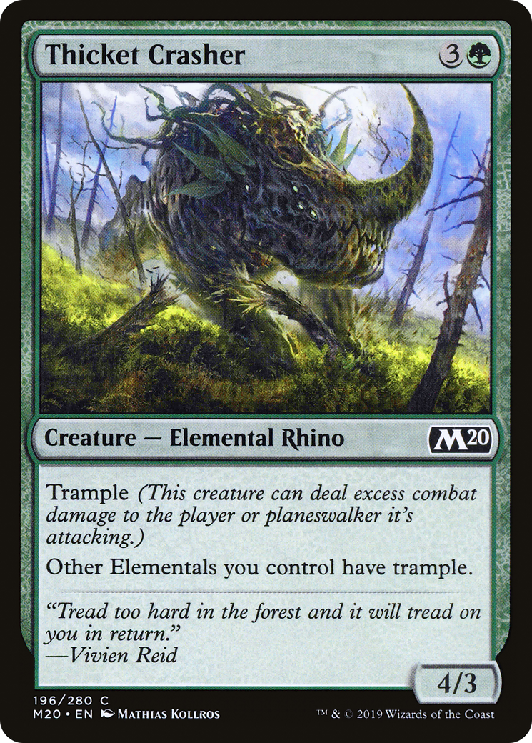 Thicket Crasher (M20-196) - Core Set 2020 Foil