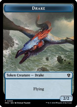 Drake // Koma's Coil Double-Sided Token (MKC-6 // 7) - Commander: Murders at Karlov Manor