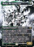 Melira, the Living Cure (Borderless) (Step-and-Compleat Foil) (ONE-469) - Phyrexia: All Will Be One: (Showcase) Foil